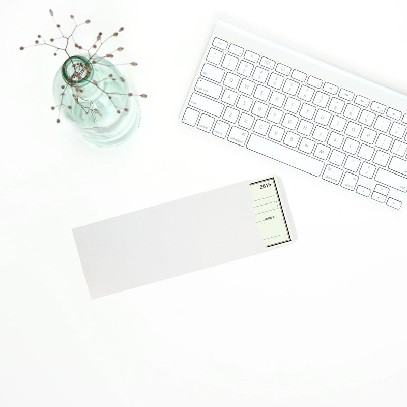 JAM PAPER #10 Policy Business Strathmore Envelopes - 4 1/8 x 9 1/2 - Bright White Wove - 50/Pack - Image 3